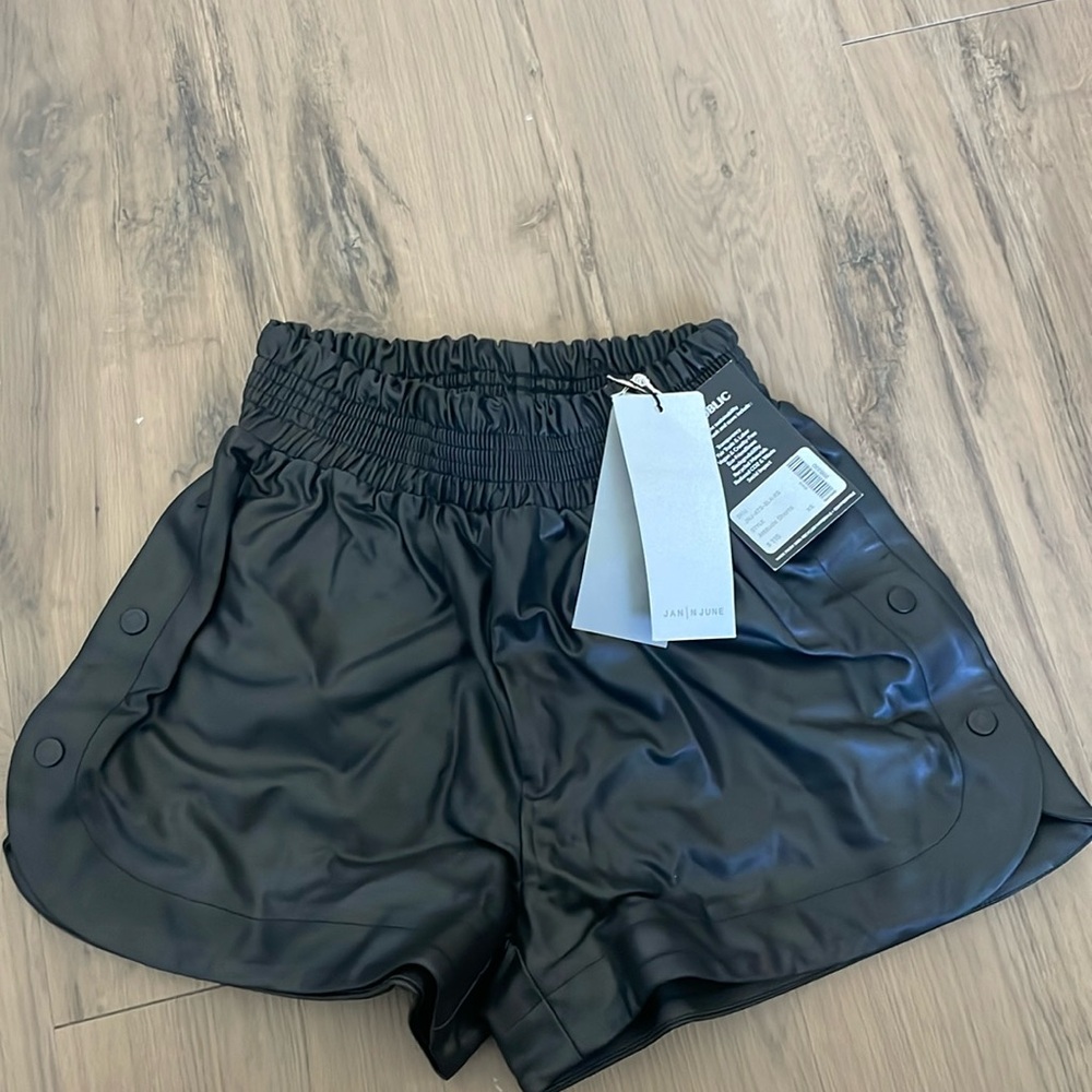 NWT Vegan leather boxer shorts